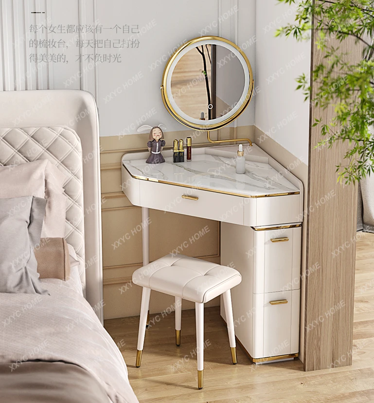 

Corner Dresser Bedroom Bedside Table Integrated Corner Makeup Table