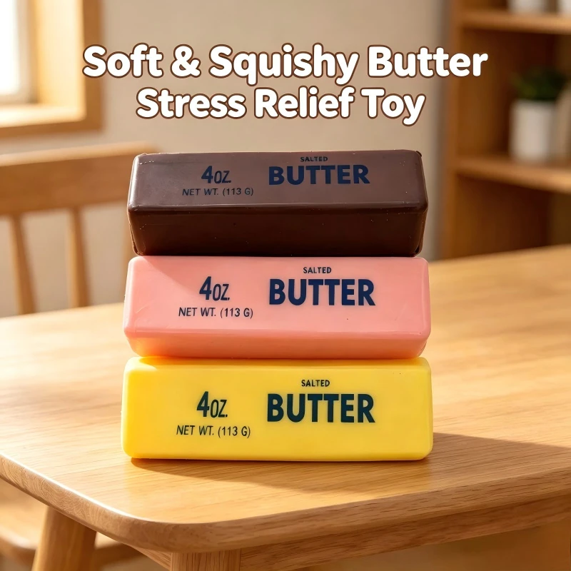 Super Wet Soft Slow Rebound Butter Stick Cute Creative Pinch Suck Finger Eat Play Pinch Relieve Stress Release Toy