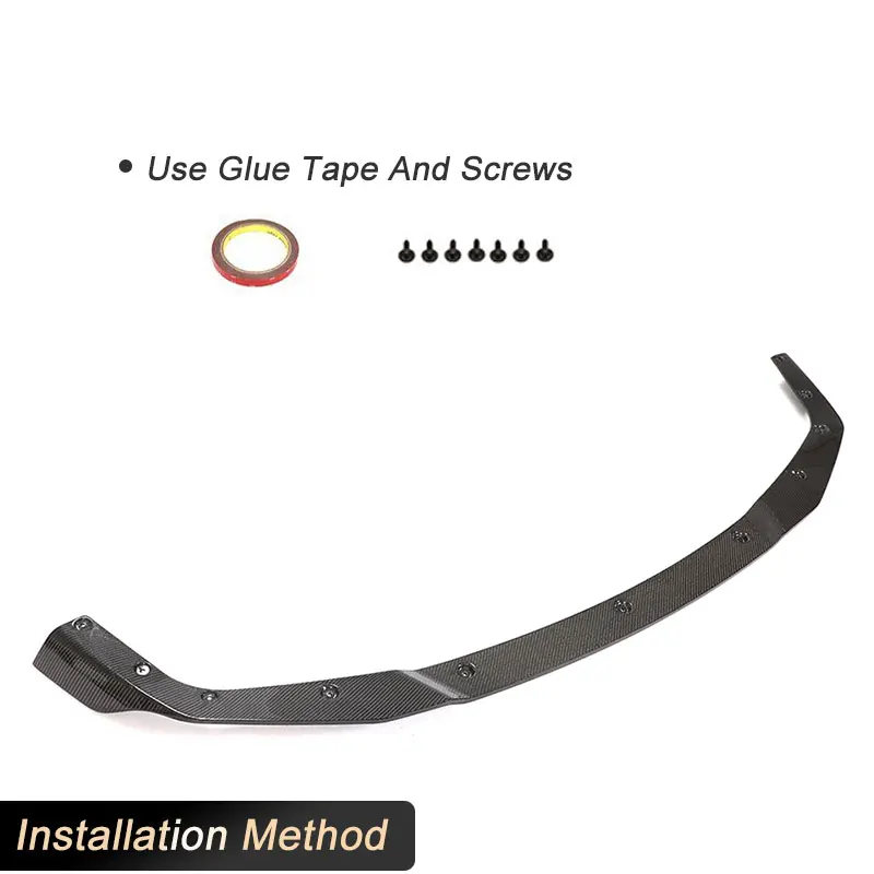 

Автомобильный передний бампер, спойлер для BMW F87 M2 Competition M2C 2018-2020, гоночный передний фартук для подбородка, полностью углеродное волокно