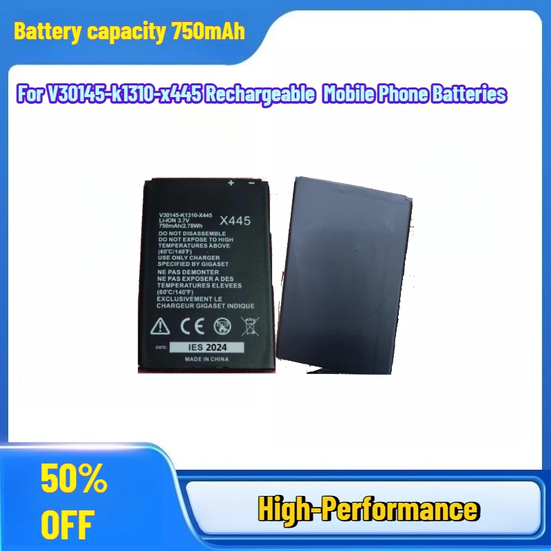 

High-Performance 750 MAh 3.7V Li-ion for V30145-k1310-x445 Rechargeable Mobile Phone Batteries