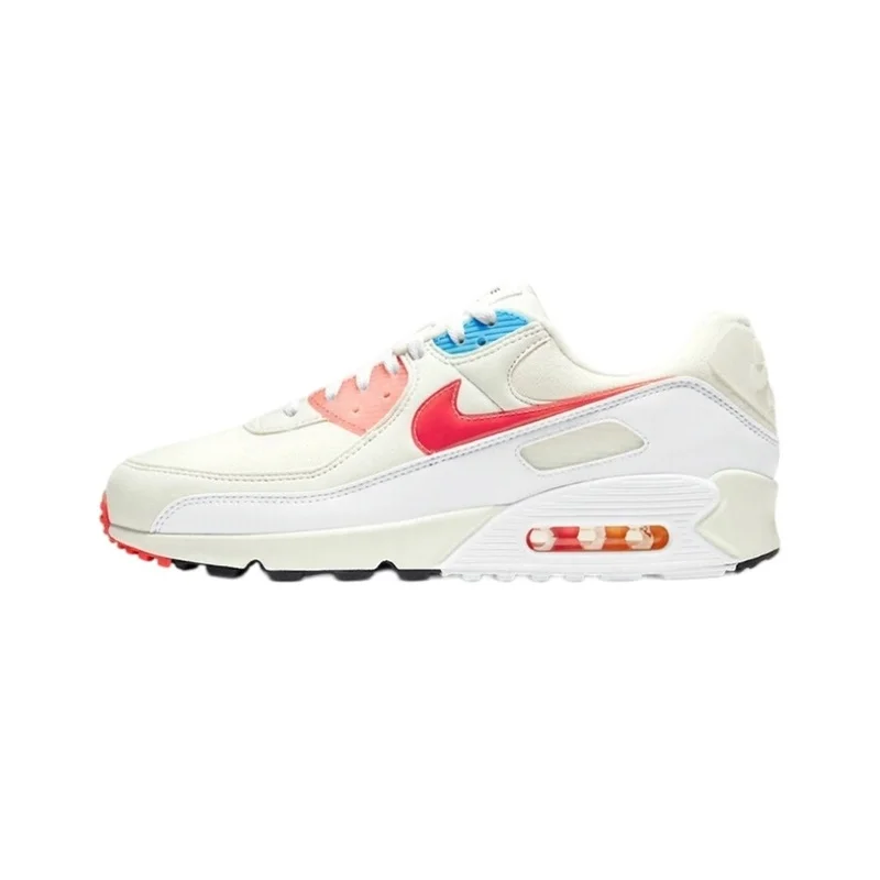 Nike Air Max 90 DD8496-161 Sail Infrared Unisex Retro Sneakers Breathable Mesh Trainers