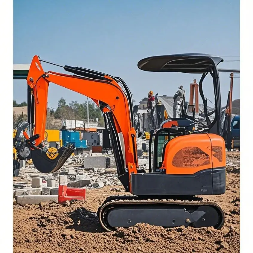 

Free delivery customized brand new mini excavator with thumb clip family farm excavator 0.8 tons