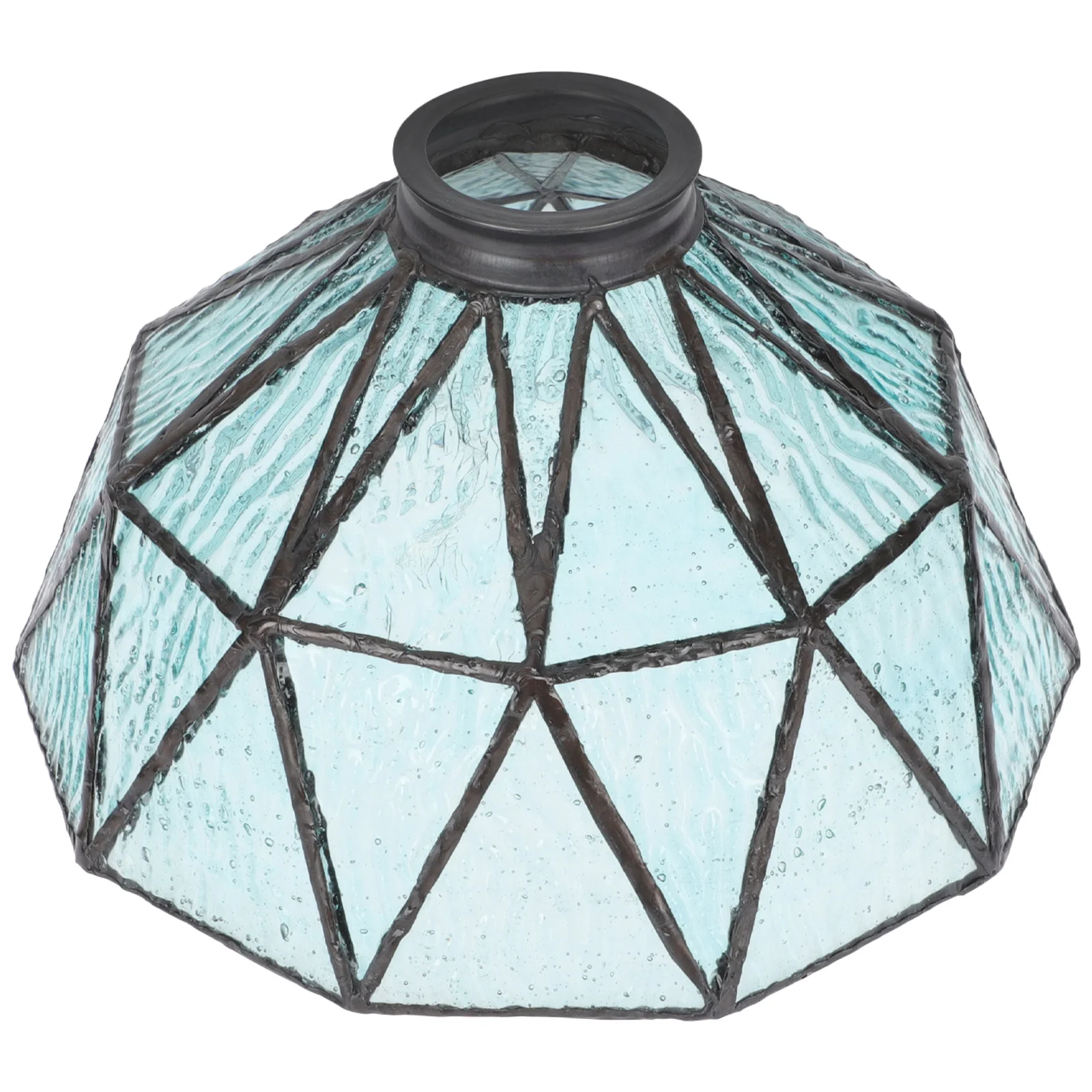 أنيقة الزجاج قلادة ضوء الظل خمر نمط السقف عاكس الضوء أنيق الزخرفية التبعي قلادة ضوء الظل #2