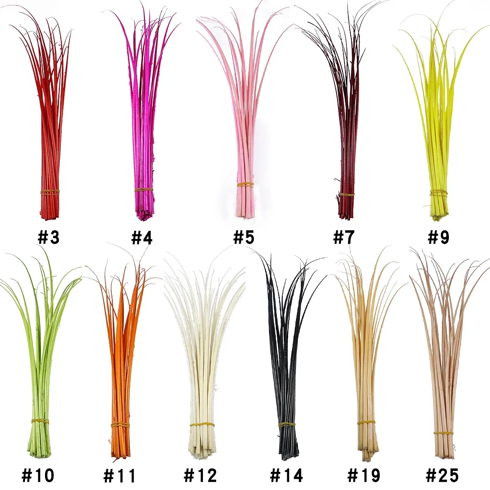 100pcs/lot Ostrich Feather Pole Hard Rods 45-50cm Christmas Party Decoration Jewelry Plumes Ostrich Quill Spines Diy Millinery