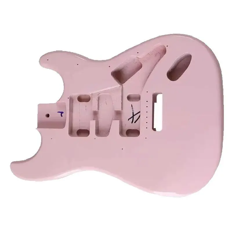 جسم جيتار كهربائي وردي مزدوج المفرد مقاس 39 بوصة، جسم جيتار كهربائي، ملحق تعديل جيتار ذاتي الصنع #2