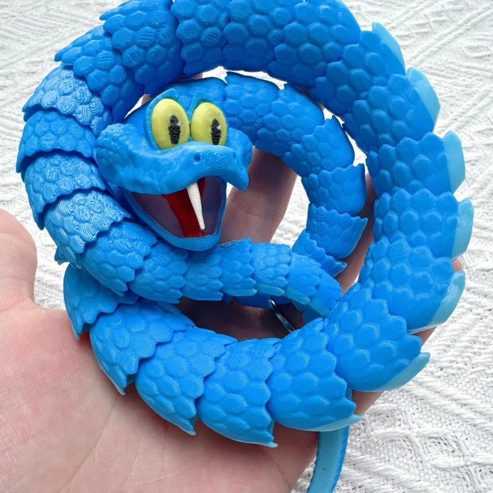 Zootropolis Gary 3D Action Figure Snake Toys Creative Stress Relief Anime Figures Moveable Rotation Desktop Ornament Gift