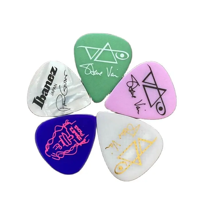 【Made in Japan】one Piece Genuine Ibanez Guitar Picks Muti-Color Paul Gilbert&Steve Van Signature New Original