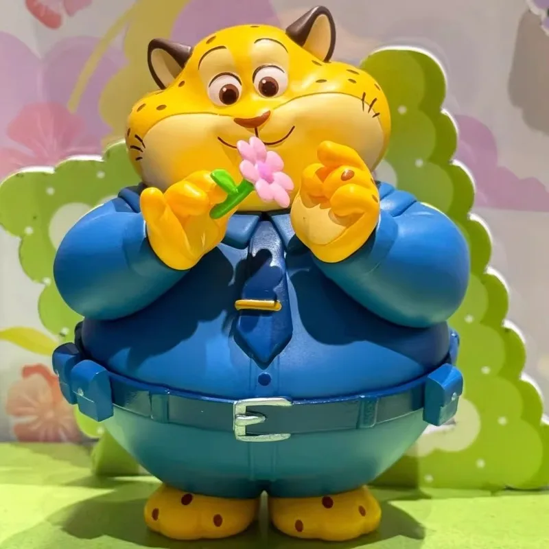 صندوق ديزني زوتوبيا فلورال وورلد أعمى، شخصيات جودي آند نيك فلاور، هدية ديكور مكتب لطيفة، ديكور مكتب رسمي قابل للجمع #4