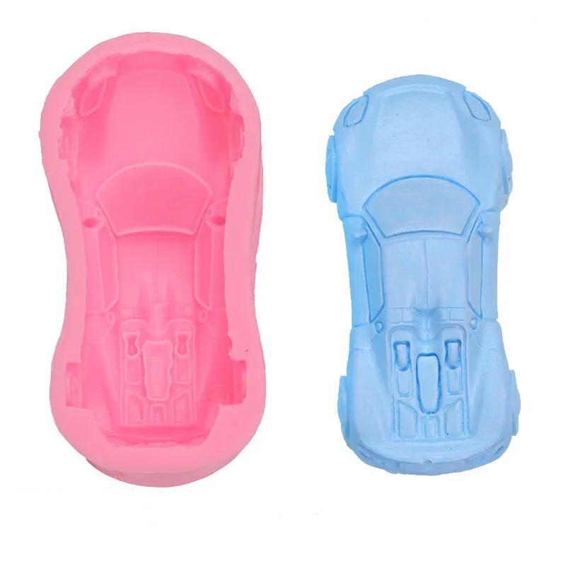 Car sports car mousse silicone mold chocolate cake ornament DIY ice cream mold gypsum drip glue