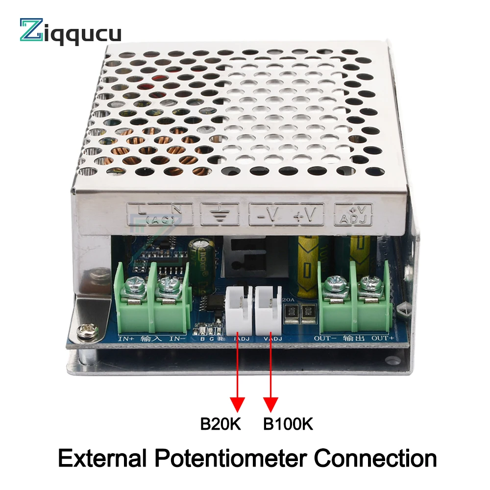 20A 600W Step Down Module Adjustable DC 12-80V to 2.5-50V Voltage Regulator Buck Converter Constant Current Power Supply Module