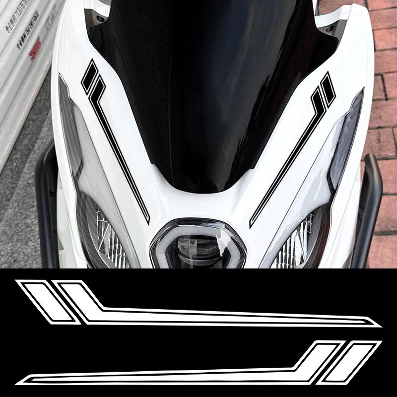 1 زوج الجانب قطاع دراجة نارية ملصقات مقاوم للماء للدراجات النارية ركوب الدراجات الجبلية خزان الوقود الزجاج الأمامي هدية شوكة شارات الفينيل #1