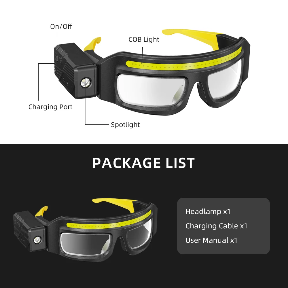 Latarka LED Smiling Shark TD-0243, super jasna latarka ręczna, trwała latarka akumulatorowa