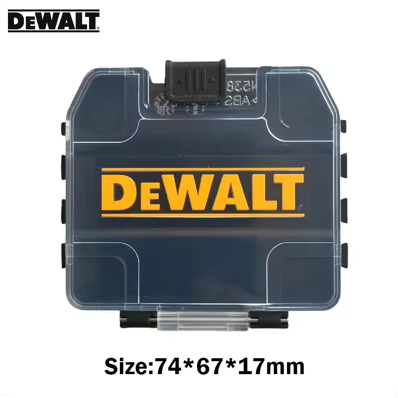 DEWALT Yellow Black Mini Storage Box Authentic Original Drill Bit Box High Hardness Stackable Plastic Hard Shell Case Hand Tools