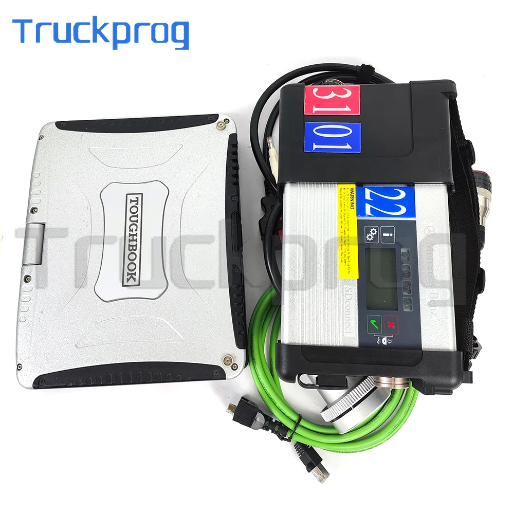 Newest Xentry MB Star C5 Diagnostic VCI for Car Truck Sprinter Bus Auto Multiplexer Scanner+CF19 Laptop