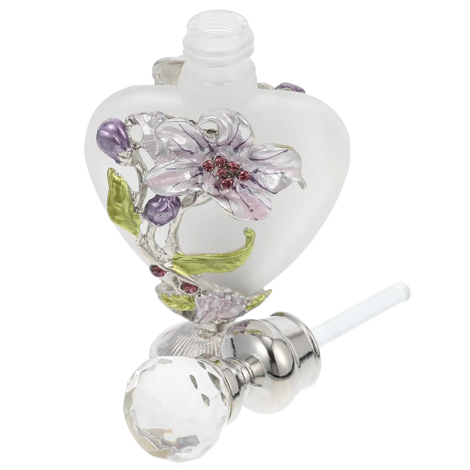 

Exquisite Empty Perfume Bottle Essential Oil Container Glass Aroma Bottle Middle Eastern Style Portable Fragrance Decor Gift