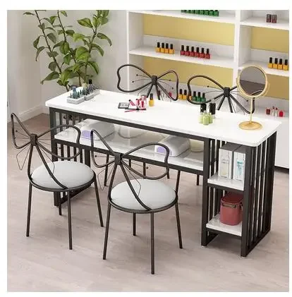 

B Nail table net red double manicure table and chair set economical manicure shop table