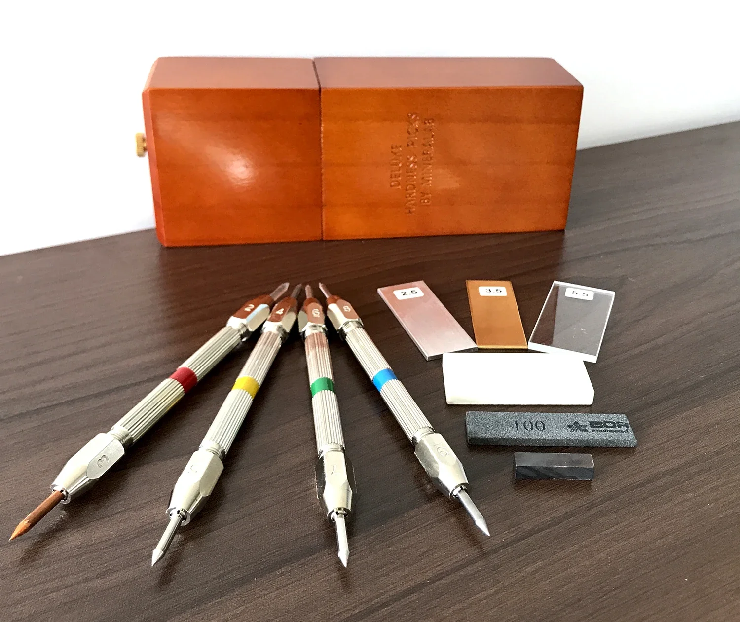 Mineral Mohs scale of hardness picks portable hardness tester 1~10 degrees pencil