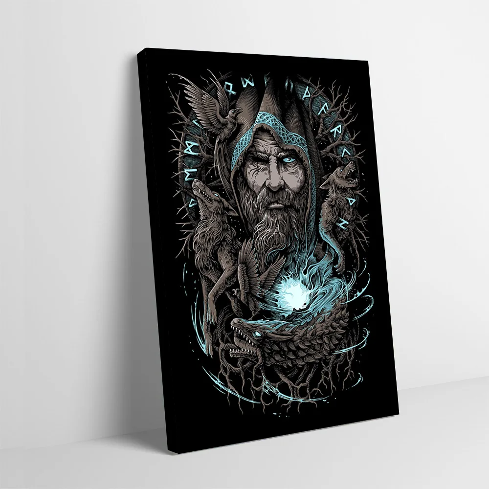 

Odin Viking Mythology God Printing Poster Customizable Pictures Wall Art Canvas Painting Gift for Decoration Home Decorations