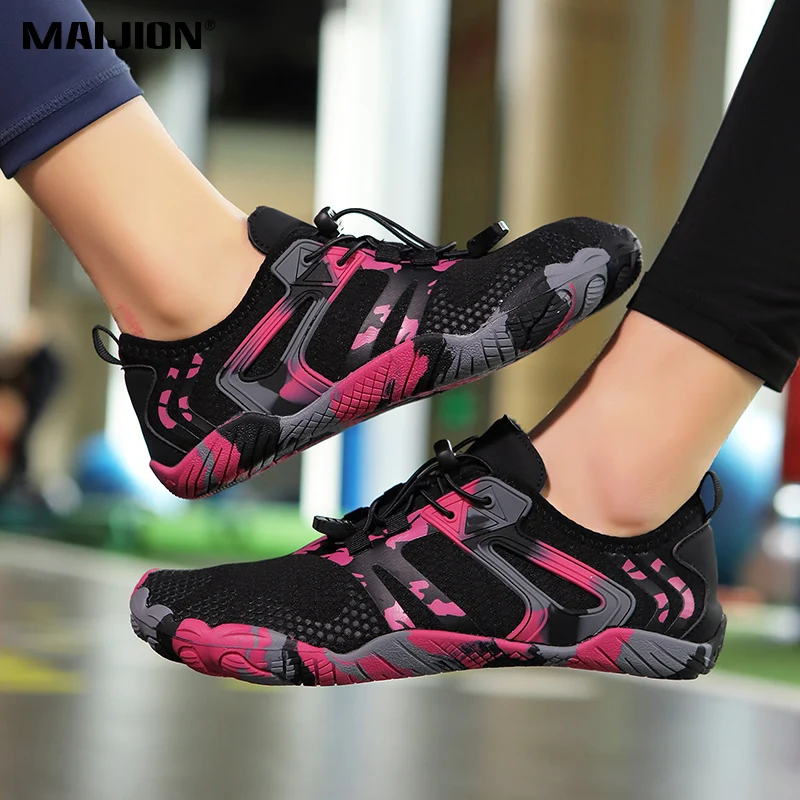 Light Breathable Men's Cross-Training Shoes Women Elastic Soft Sole Yoga Fitness Sneakers Non-slip Outdoor Indoor Exercise Shoes
