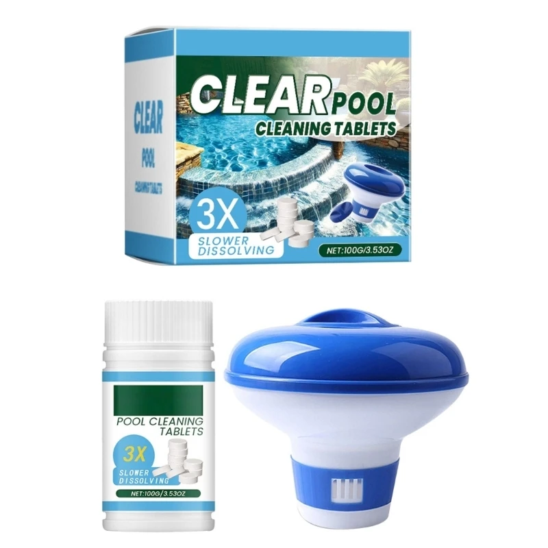 Swimming Pool Tablet Supply with Included Floating Dispenser 55KD