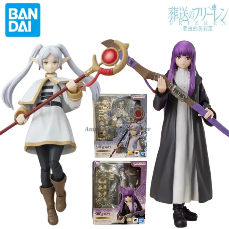 재고 있음 오리지널 반다이 SHFiguarts SHF 프리렌: 여행의 끝을 넘는 프리렌 펜 애니메이션 액션 피규어 장난감 선물용 장식품