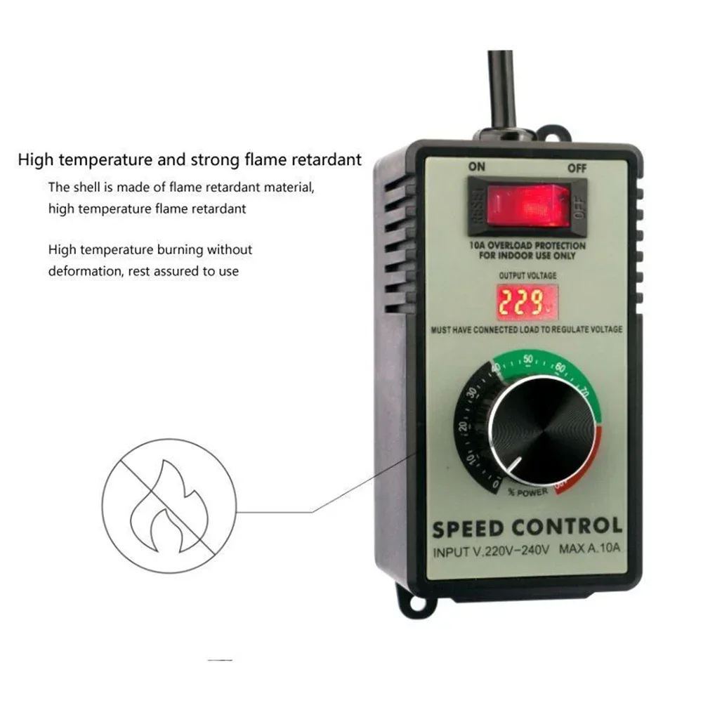 1pc Speed Controller For Speed Temperature Voltage Lighting Adjustment Accessories Electronic Voltage Stabilizer Accessories