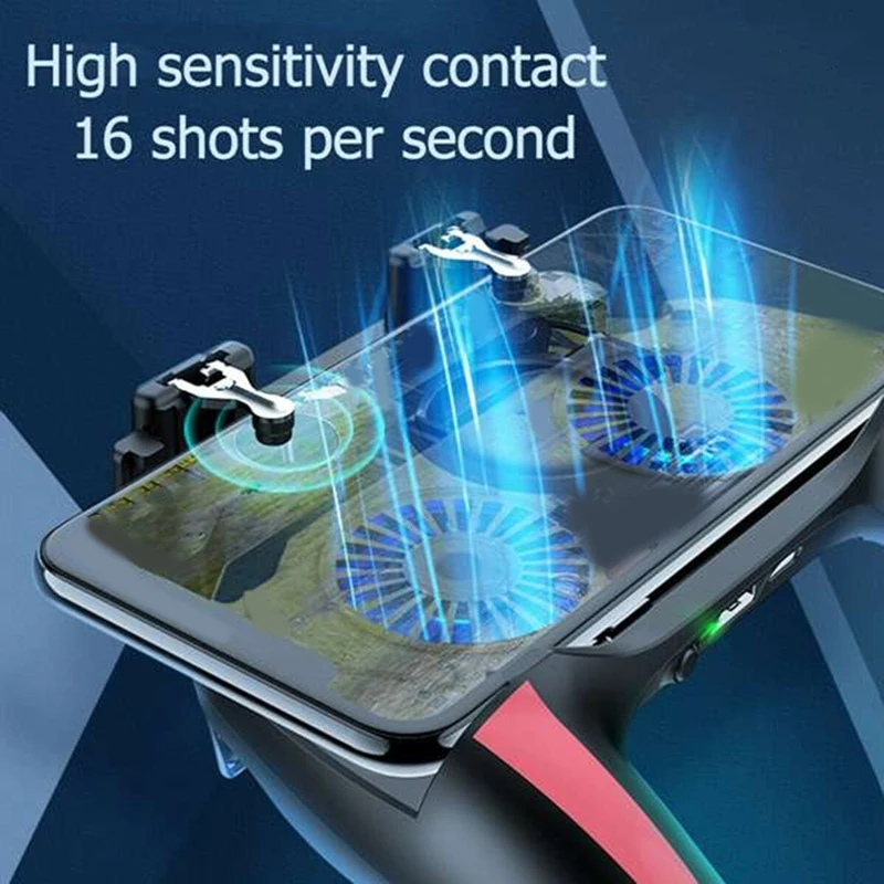 H10 Gaming Accessories Handheld Grip Game Controller Joystick Gamepad For Trigger Dual Cooling Fan Game Cooler For Phone