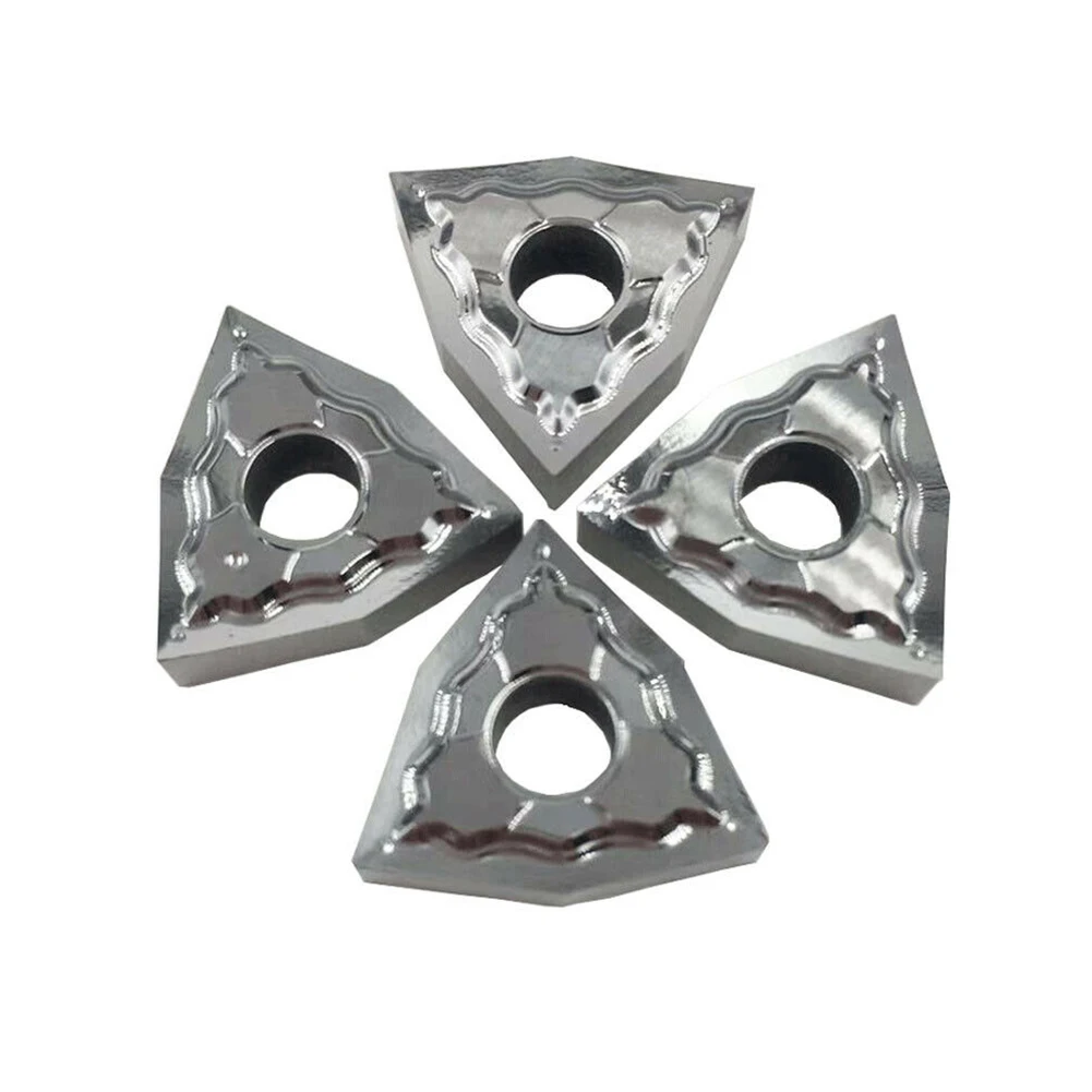 10pcs WNMG080402-HA H01 Carbide Inserts For Aluminum Copper Non Ferrous Metal CNC Turning Tool Holder Machining Parts