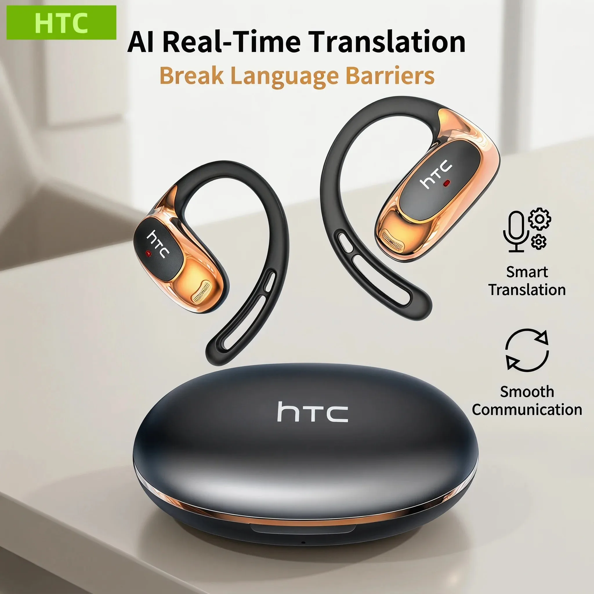 HTC NE35 Gaming Headphones」60ms Low Latency | 7.1 Virtual Surround Sound | USB-C+ Aux Input | PC/PS5/Xbox Ready | RGB Lighting