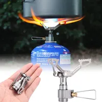 Outdoor Portable Mini Gas Stove Burner 25g Lightweight Camping Hiking Single  Camping Gas Stove Camping Cooker Brs-3000t
