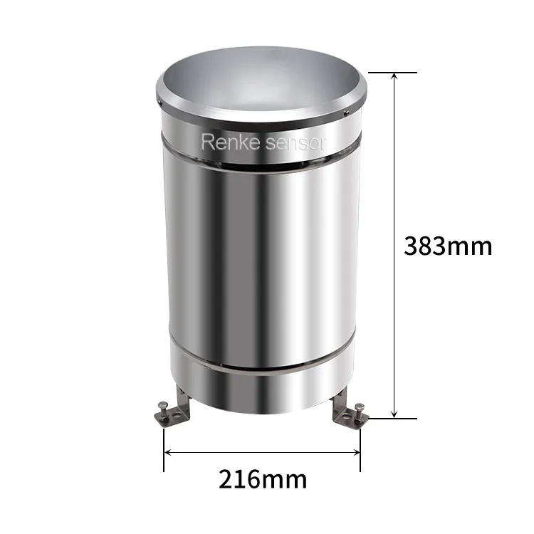 Outdoor Stainless Steel Tipping Bucket Rain Sensor RS485 Pulse Rain Gauge Bucket