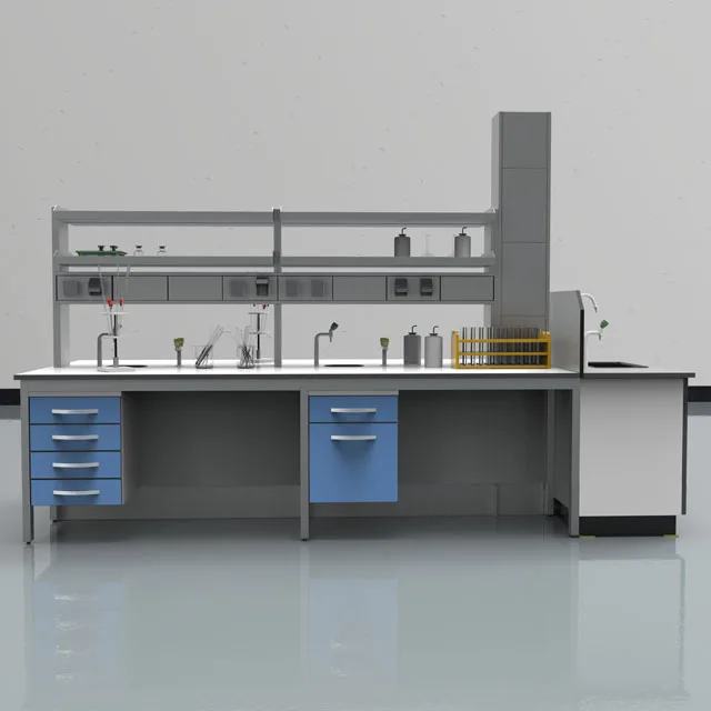 High Quality Hot Sell Chemistry Laboratory Equipment Island Work Table, Esd Lab Bench In Laboratory Furniture/