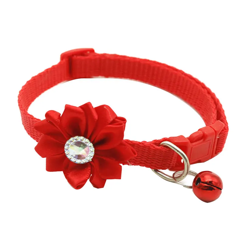 

Small Pet Neck With Ring Puppy Cat Flower Collar Adjustable Pet Collar Neck Ring Fashionable Puppy Cat Necklaces Pet Supply