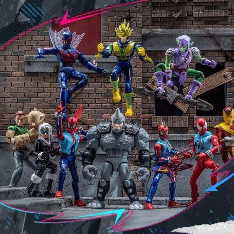 

New Arrival BLOKEES Man Marvel Many Stars Edition Vol6 Spider-Man Electro Green Goblin Assembly Model Collectible Toy
