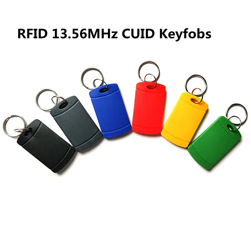 10 piezas 13,56 MHz CUID Android App MCT Modify UID cambiable NFC 1K S50 Keyfobs Block 0 Writable Card 14443A Copy Clone Token Tags