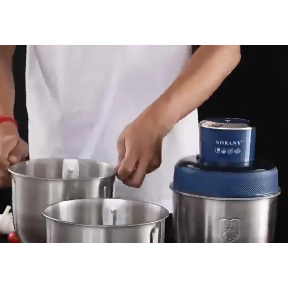 전기 식품 가공 고기 분쇄기 과일 쵸퍼 스테인레스 스틸 그릇은 고기, 과일, 야채에 적합합니다.