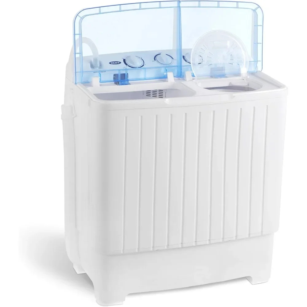 

Portable Washing Machine, 11lbs Washer & 6.6lbs Spinner, Semi-Automatic Laundry