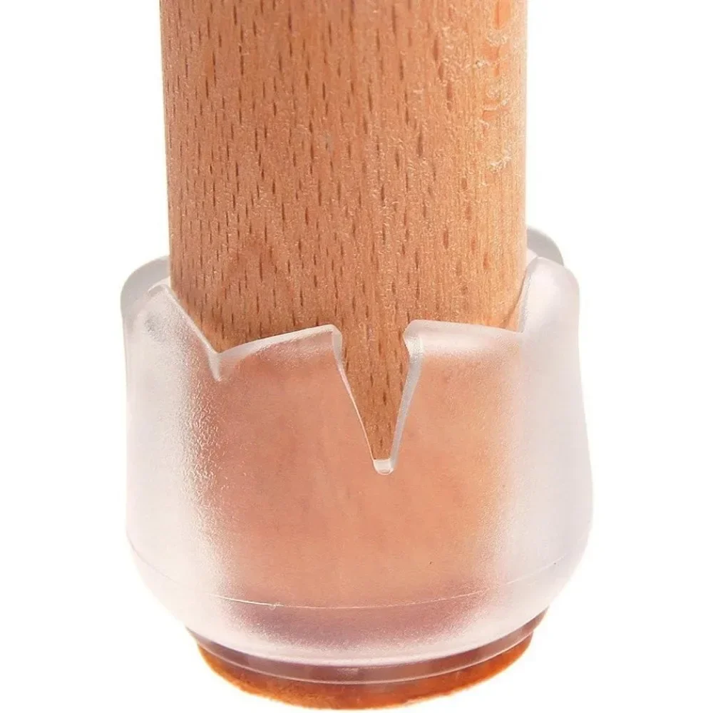 16 Pieces Rubber Foot Cap Bottom Protector Furniture Table Cover Non-slip Chair Round Silicone Chair Leg Cap Foot Pad Floor