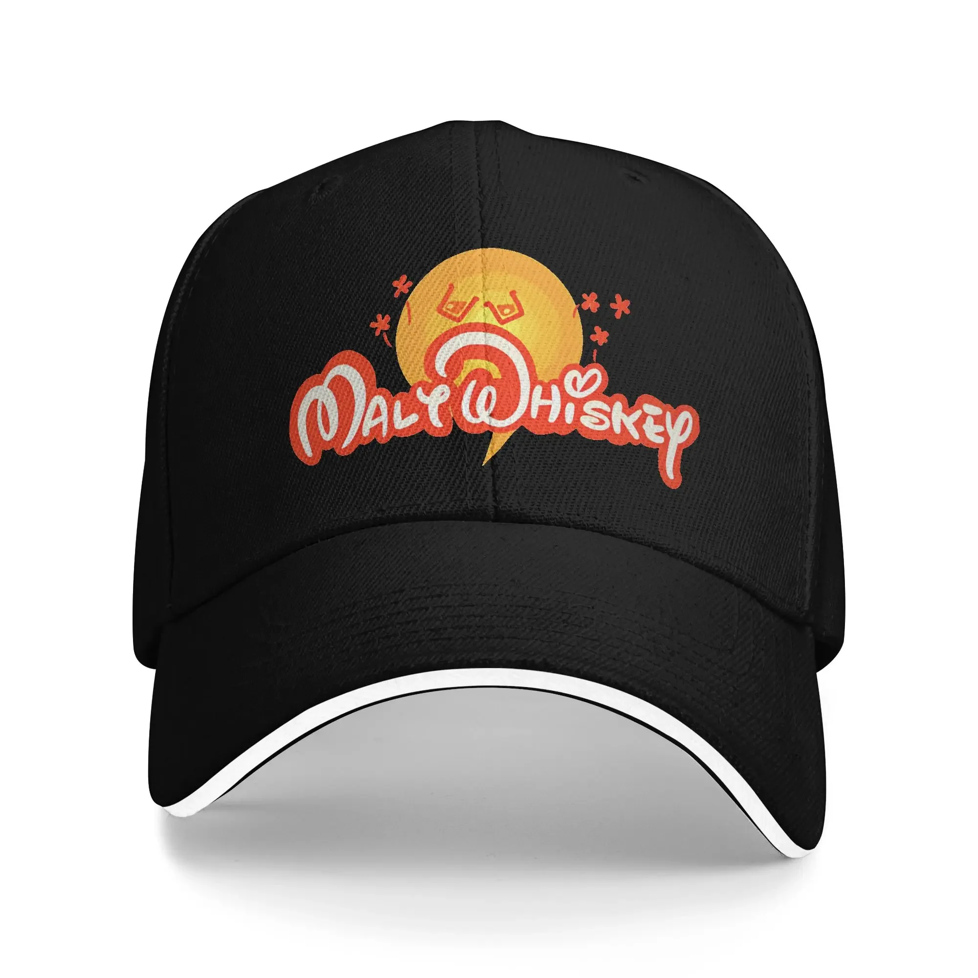 New Enjoy The Malt Whiskey Cheers 2 Red Dark Sandwich Hat Baseball Caps Sandwich Hat Adjustable Snapback Caps Hat Winter Cap