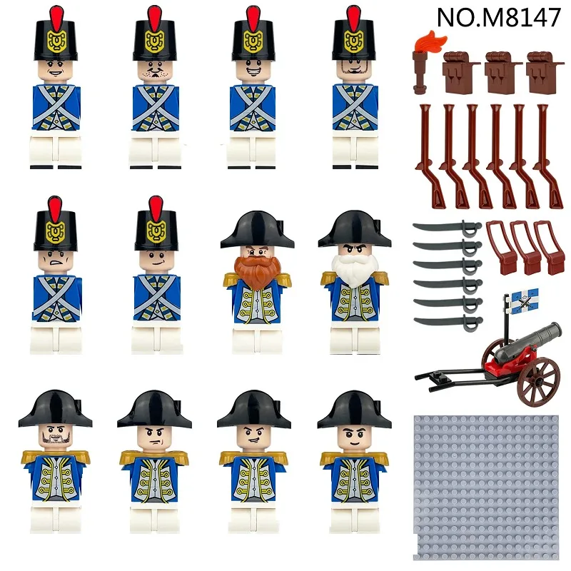 Building blocks mini king soldiers war horse chariot action dolls desktop ornaments for children's toys.