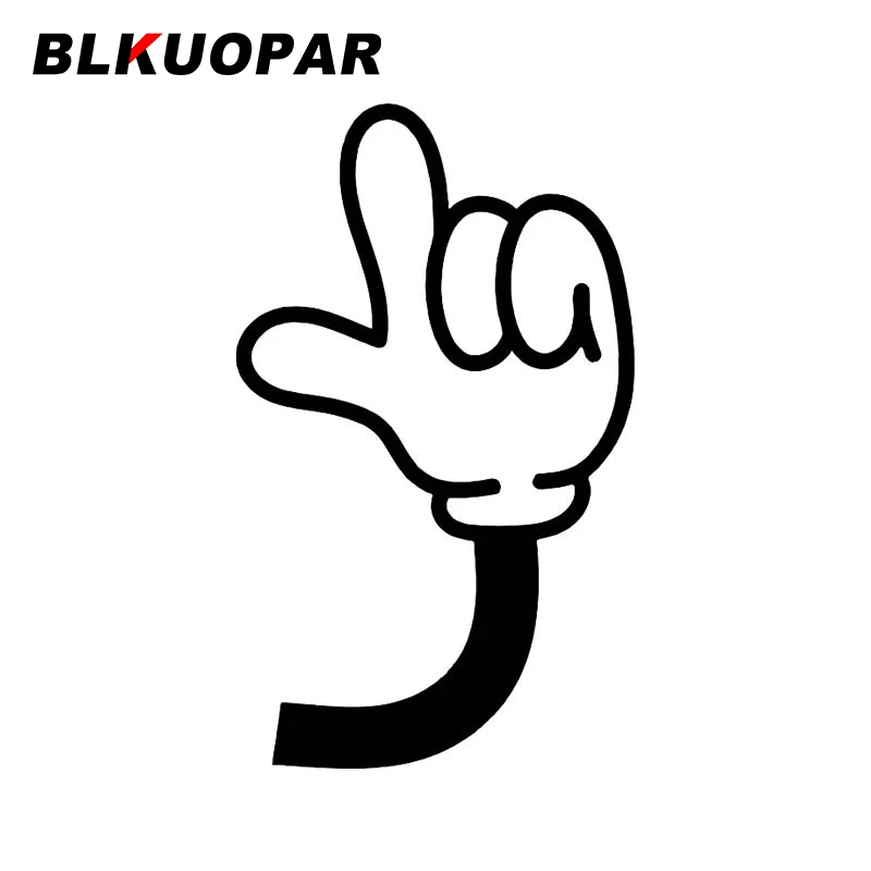 BLKUOPAR Vintage Cartoon Hands In Gloves And Feet In Shoes Car Sticker Funny Creative Decal Waterproof Surfboard Car Accessories