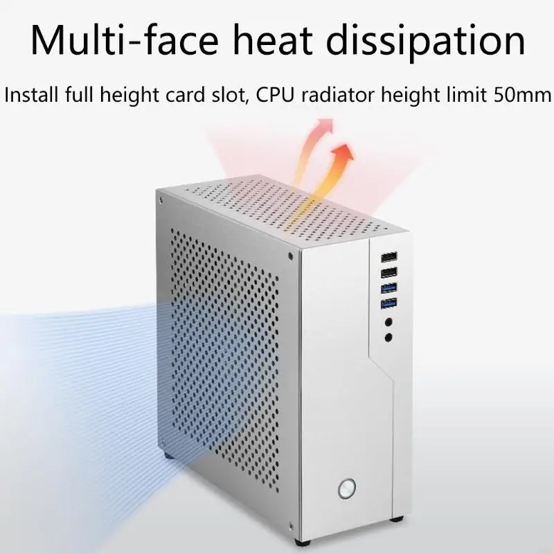 FH01 HTPC per caso FATTORE PICCOLO MINI-ITX per Case Alluminio Computer HO W8EC