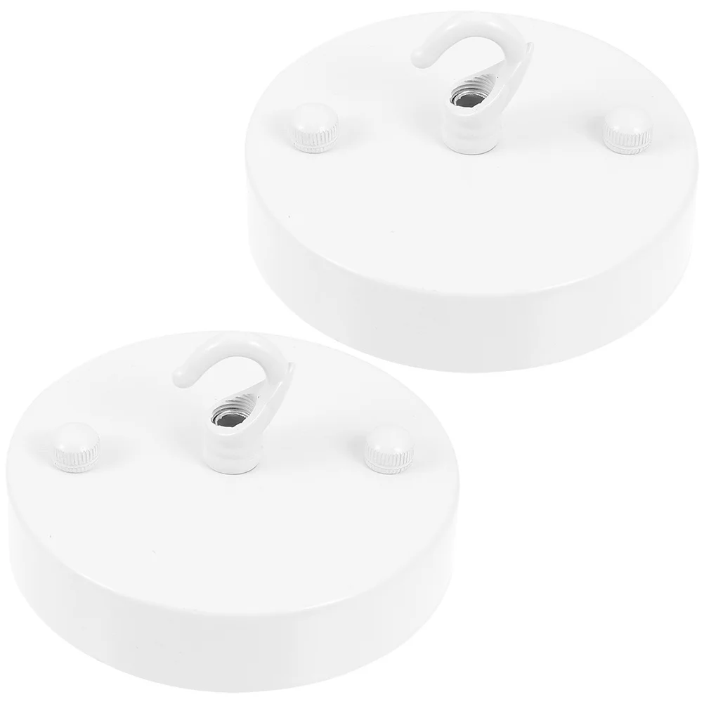 

2Pcs Ceiling Light Plate High Grade Iron Aluminum Alloy Sturdy Durable Easy Assemble DIY Chandelier Canopy Kit