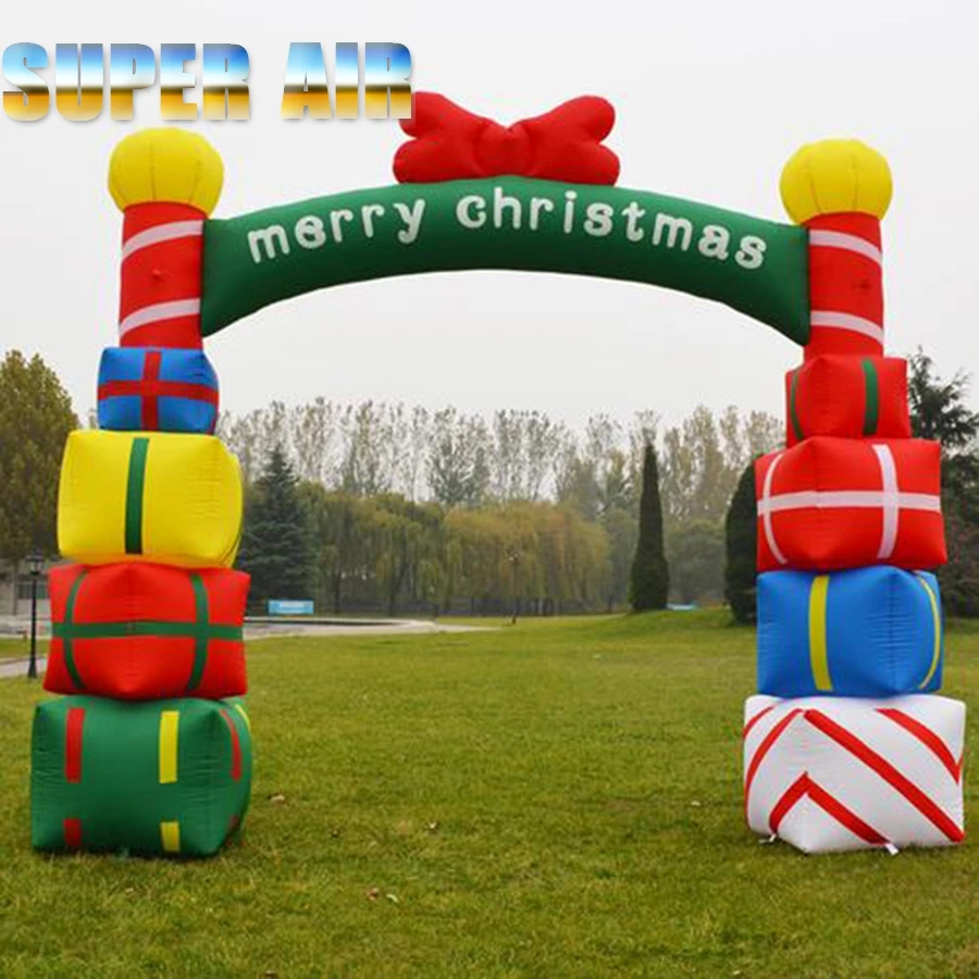 Christmas gift inflatable arch professional custom outdoor mobile factory direct sales