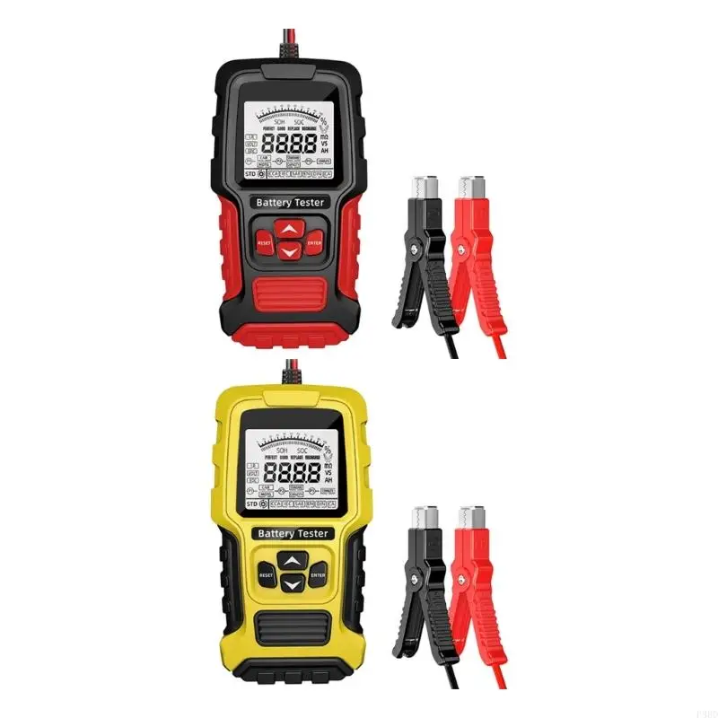 

Car Battery Tester With LCD Display For 12V 24V Systems Capacity Resistance Check
