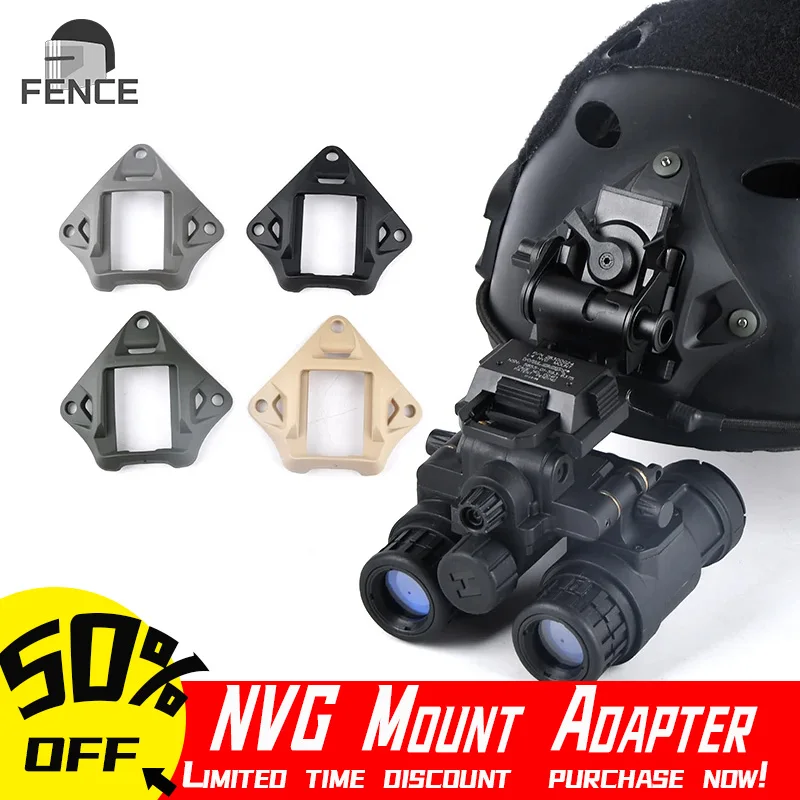 WADSN Tactical Nylon Helmet Vas Shroud  Three-Hole NVG Mount Adapter Fit FAST MICH ACH AF Wendy Helmet Accessories