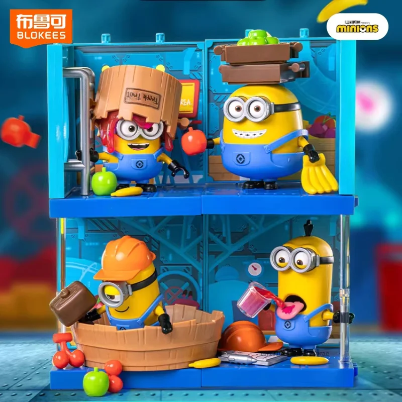 Blokes Minions Magical Edition Jam Factory Series Building Blocks Celebration Party Assembly Model Scene Decoration Toys Gifts