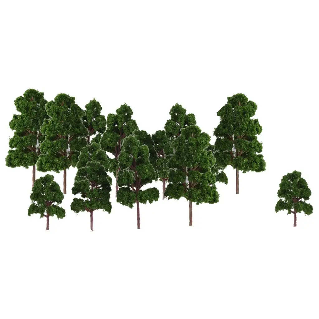 Scale Model Trees Railroad Architecture Street Accessory Set of 20pcs