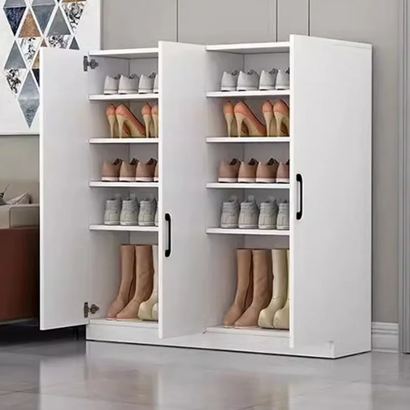 Wood Entryway Shoes Racks Dust Proof Luxury Narrow Living Room Shoes Racks Hallway Small Organizador De Zapatos Furniture