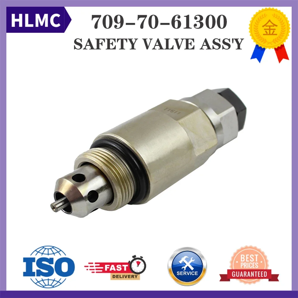 Excavator Parts 709-70-61300 709-70-74302 PC200-3 PC220-3 PC200-6 SAFETY VALVE ASS'Y Service Relief Valve